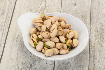 Pistachio nuts heap