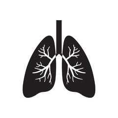 lung icon a vector design illustration 