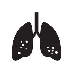 lung icon a vector design illustration 