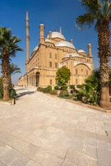 Fototapeta na wymiar Mosque of Muhammad Ali Pasha building from Ottoman empire era in Cairo capital city of Egypt