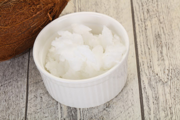 Dietary Coconut oil in the bowl