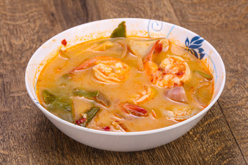 Famous Thai Tom Yam soup