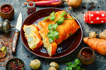 Appetizing vegetable terrine