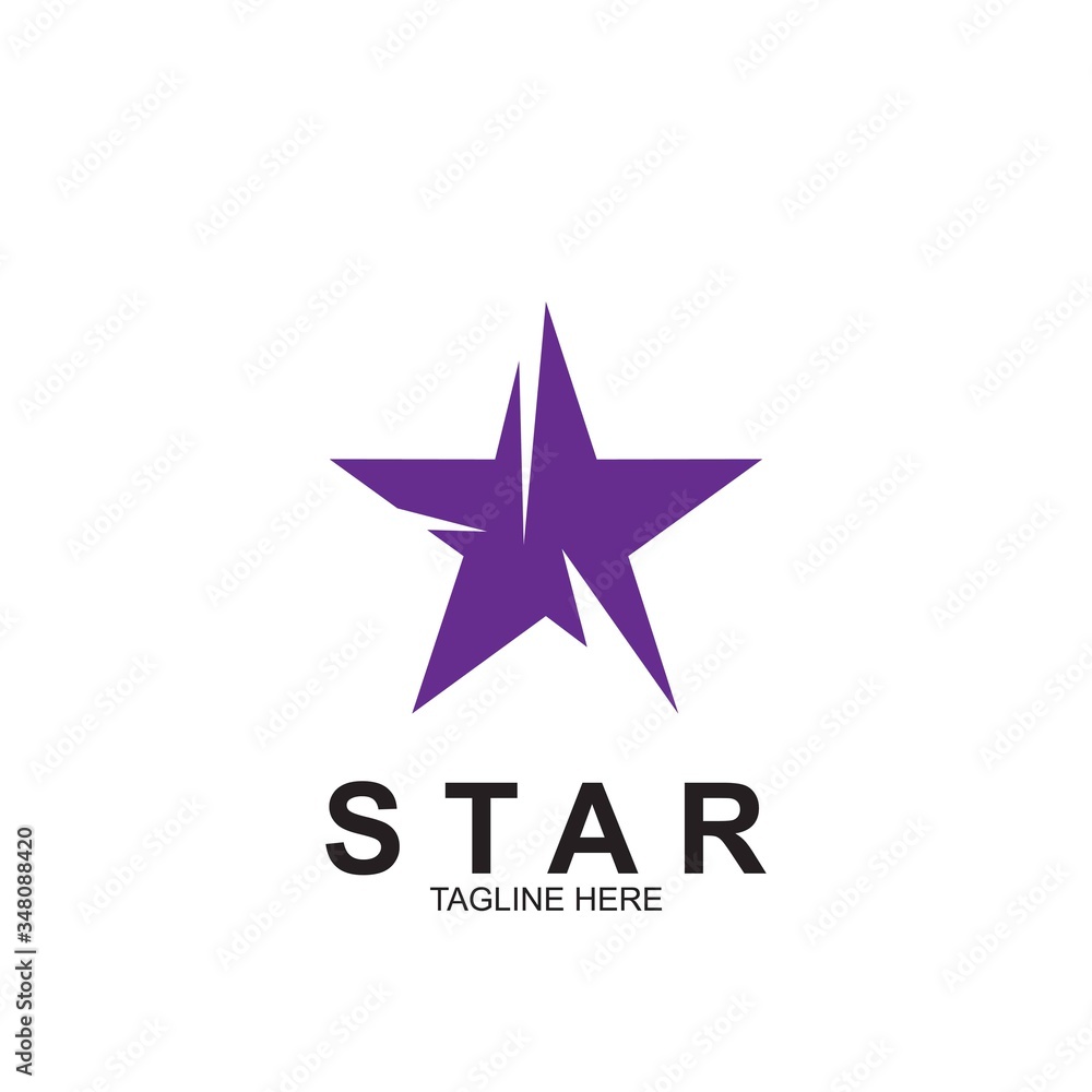 Wall mural premium star logo design