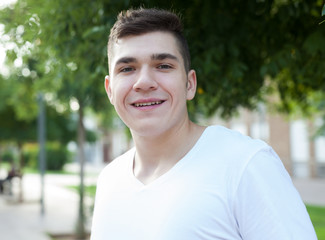 Portrait of handsome young man