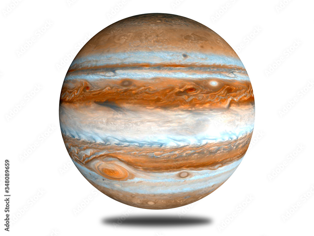 Canvas Prints jupiter on an isolated white background