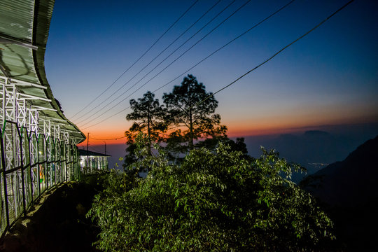 Beautiful Sunset view at mata Vaishnodevi darbar katra Jammu
