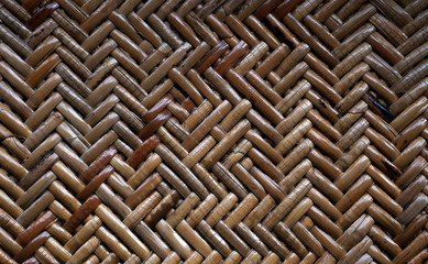 bamboo wooden woven basket weave