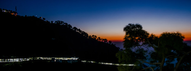 Beautiful Sunset view at mata Vaishnodevi darbar katra Jammu
