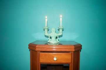 candlestick with candle