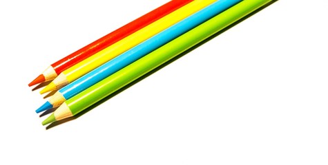 Colorful Pencils isolated on white