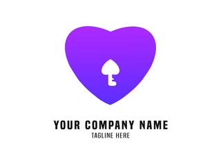 Abstract Logo Vector Gradient Love