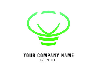 Abstract Logo Vector Gradient Green