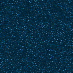 Starry background. Stars evenly scattered on space blue background. Amazing glowing space cover. Authentic vector illustration.