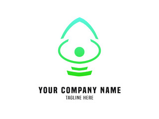 Abstract Logo Vector Gradient Green