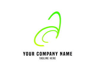 Abstract Logo Vector Gradient Green