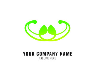 Abstract Logo Vector Gradient Green