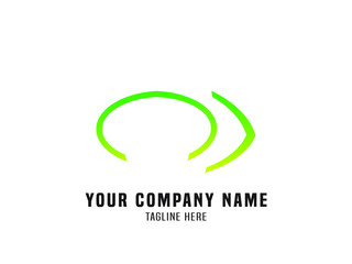 Abstract Logo Vector Gradient Green