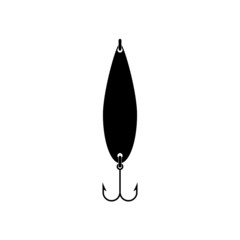 Bait solid icon. Lure illustration isolated on white background