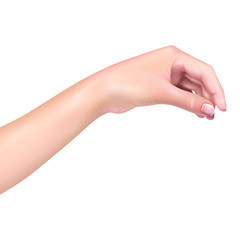 Vector giving hand icon isolated illustration on white background.