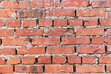 orange brick wall, background, texture with copy space