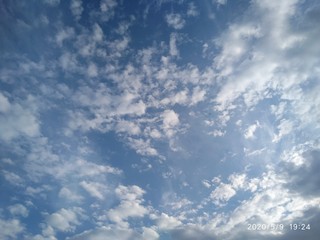 blue sky with clouds