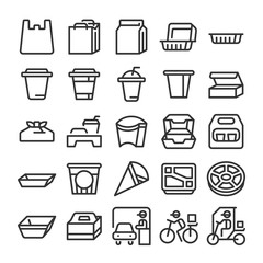 テイクアウト アイコン セット