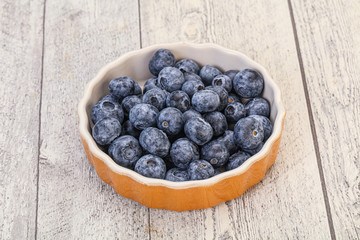 Sweet fresh juicy blueberries heap