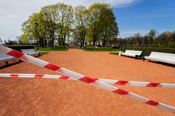 Parks are closed because of the coronavirus.