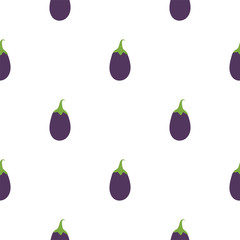 Cartoon Aubergine. Colored Seamless Patterns