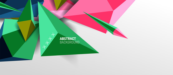 Trendy simple triangle abstract background, dynamic motion concept. Vector Illustration For Wallpaper, Banner, Background, Card, Book Illustration, landing page