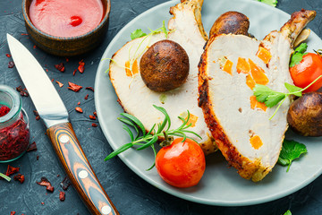 Roasted rack of pork