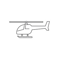 Helicopter icon design isolated on white background