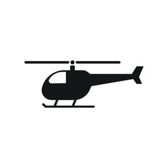 Helicopter icon design isolated on white background