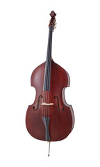 Fototapeta na wymiar Double Bass, Strings Music Instrument Isolated on White background