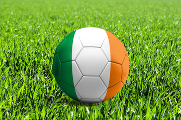 Ireland Flag on Soccer Ball