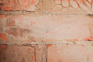 the texture and pattern of the bricks for the stove in the house