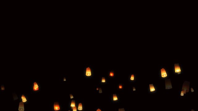 Burning candles on a black background ,lantern or lamp