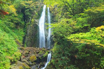 Obraz premium Mikaerino-taki (Look back waterfalls), Japan.