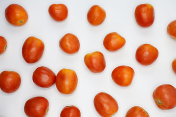 red tomatoes background. Group of tomatoes
