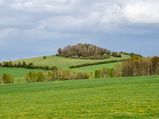 Fototapeta na wymiar View to Leutersdorf in upper lusatia