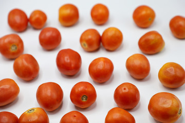 red tomatoes background. Group of tomatoes

