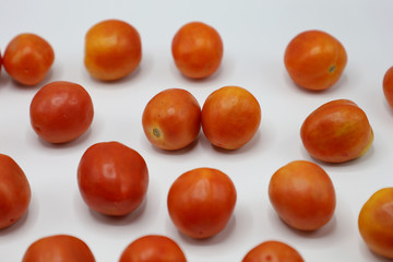 red tomatoes background. Group of tomatoes
