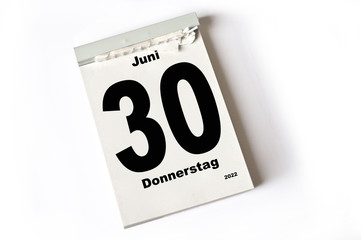 30. Juni 2022