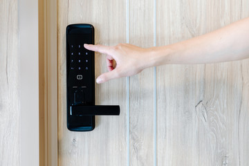 Hand open door digital and access control in a condo