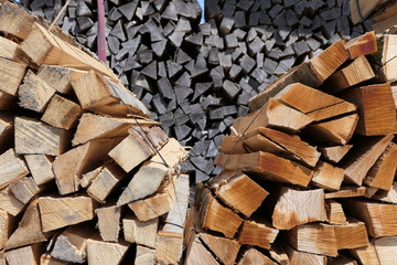 Plenty of stacked firewood for the next cold snap