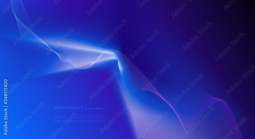 Poster vector abstract background, composition colorful fluid abstraction, holographic and gradient color d