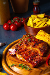 tender spare ribs from the grill