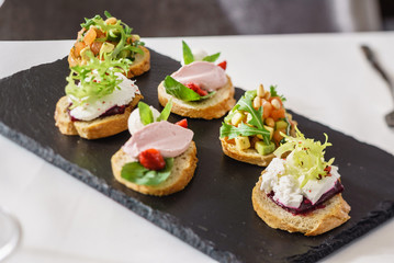 different kinds of canape