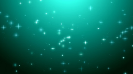 Christmas teal green starry background.